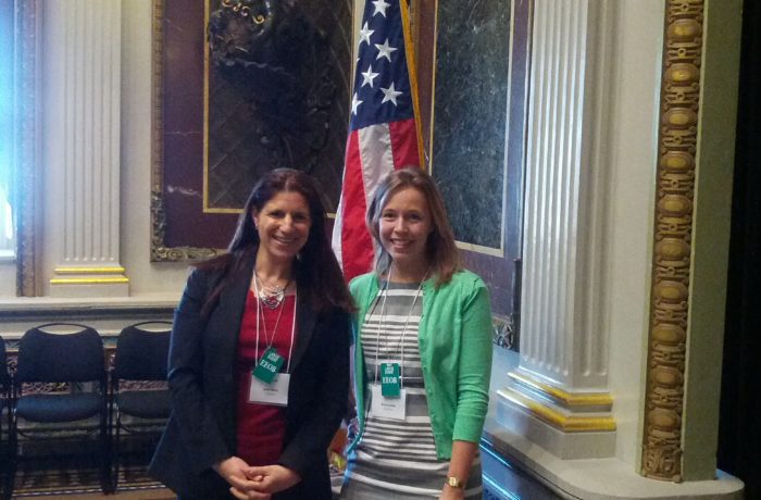Maybrooks.com cofounders Debi Ryan and Stacey Delo at The White House
