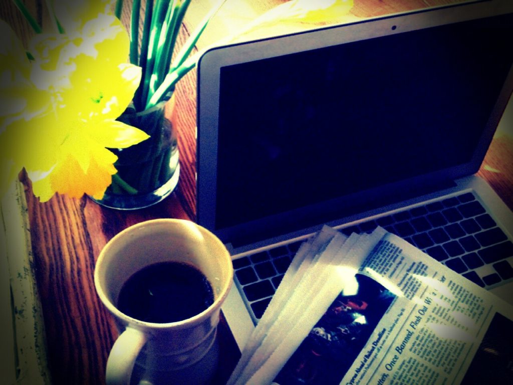 Coffee and Daffodils on maybrooks.com