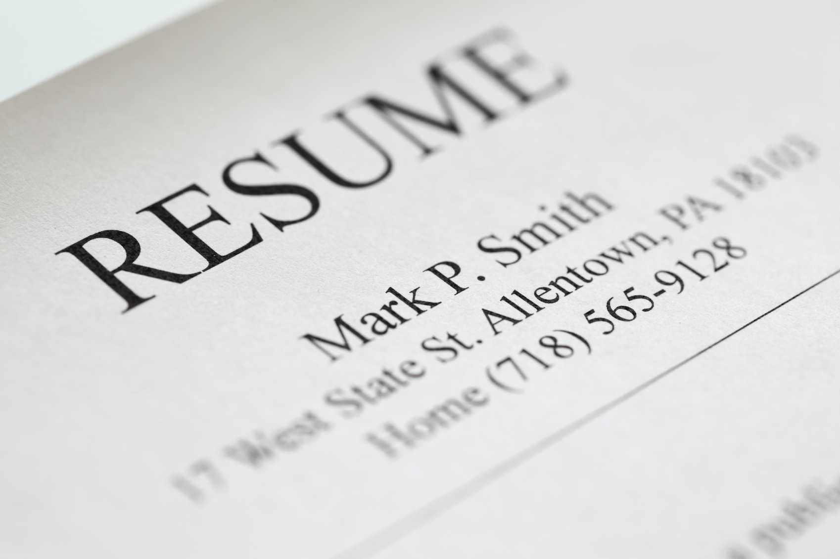 resume Resume Header five resume header tips