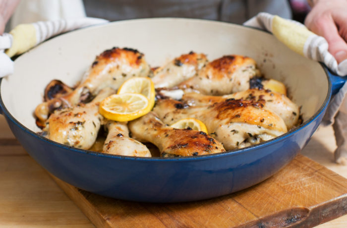 One pot chicken recipe for easy weeknight meal for busy working moms and dads on Maybrooks, a career resource for moms