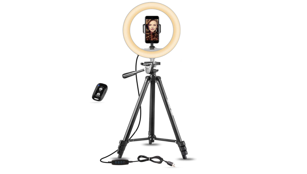 Selfie Ring Light by UBeezie for Zoom and virtual interviews