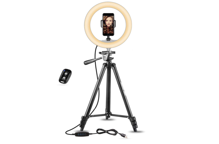 Selfie Ring Light by UBeezie for Zoom and virtual interviews