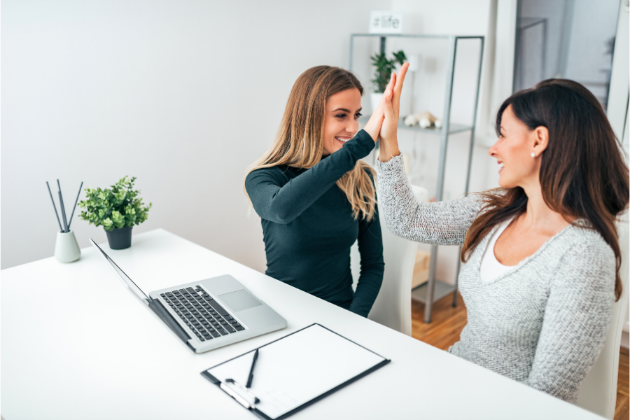 Women's History Month is a time for women helping women in career and motherhood.