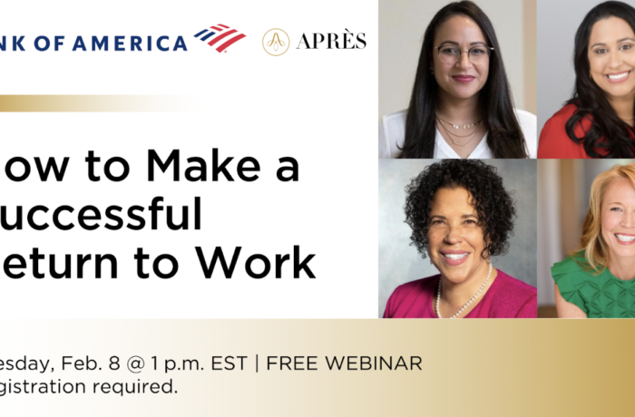 workshop: how to make a successful return to work in conversation with bank of america