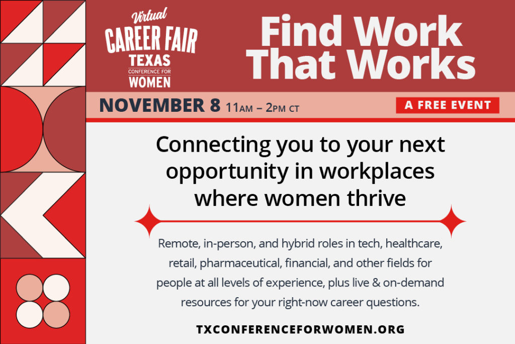 Texas Conference for women Virtual Career Fair