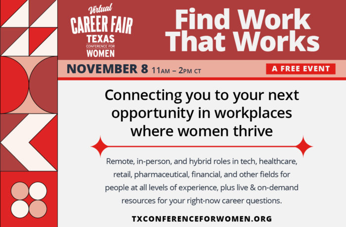 Texas Conference for women Virtual Career Fair